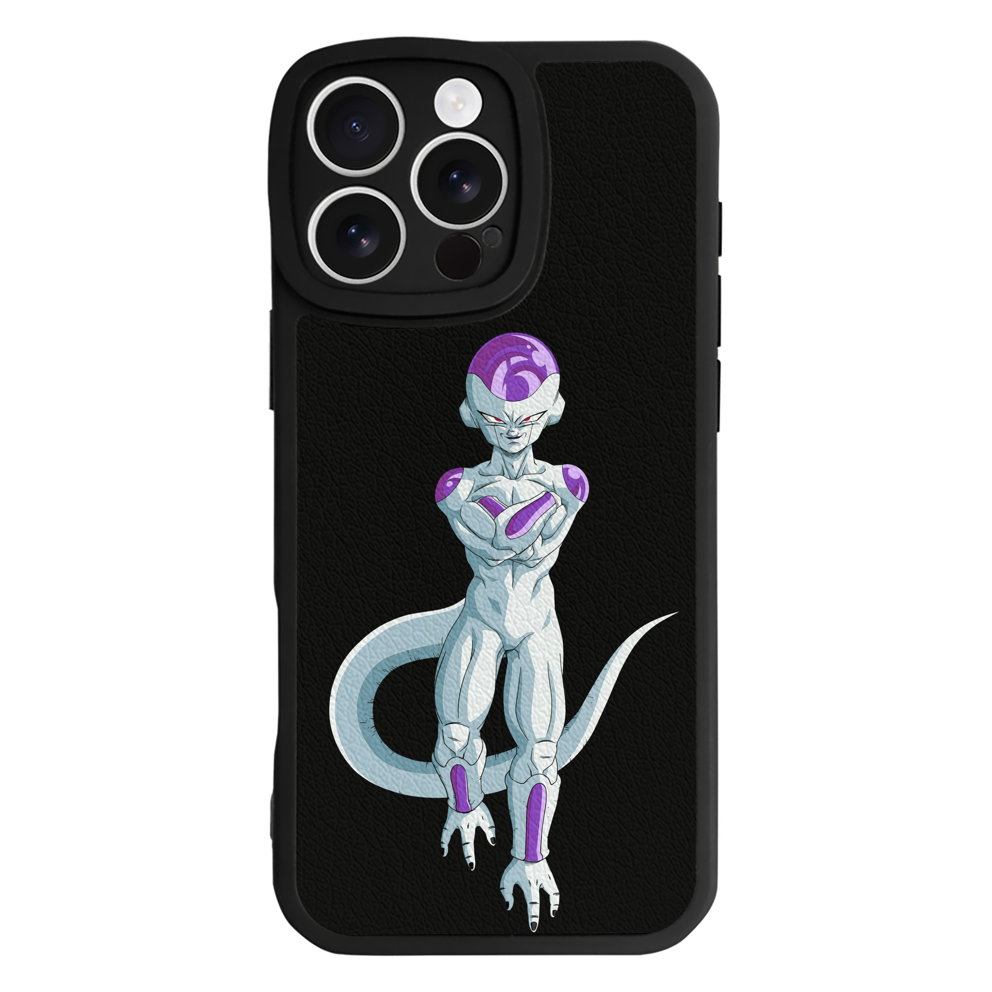 （画像用） ドラゴンボール フリーザ DRAGON BALL Frieza 【iPhone 16シリーズ対応】シリコンスマホケース（レザー調） 材質：シリコン